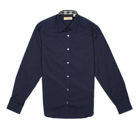 burberry navy plaid shirt|Burberry uk official site.